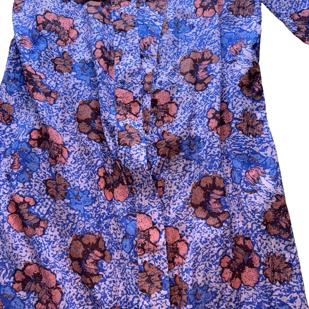 Cleobella Floral Tunic in Blue and Pink - Picture 6 of 11
